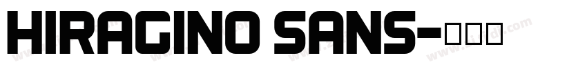 Hiragino Sans字体转换